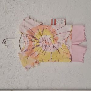 Cat & Jack Pink/Orange Tie Dye Set